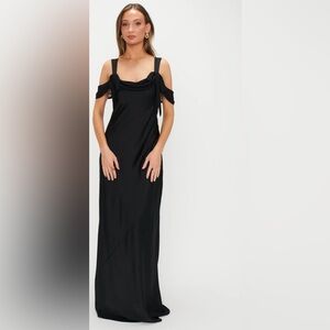 NWT Show Me Your MuMu, Elegant Black Maxi Dress, Size XXL